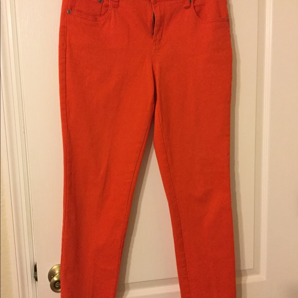 SOLD.  Earl Jean orange jeans size 10